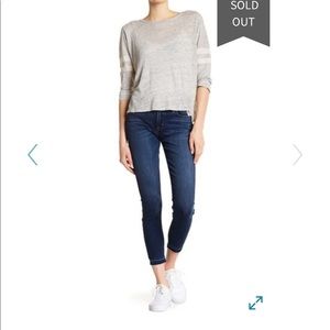 Hudson Midrise Natalie Super Skinny Crop Jeans 26